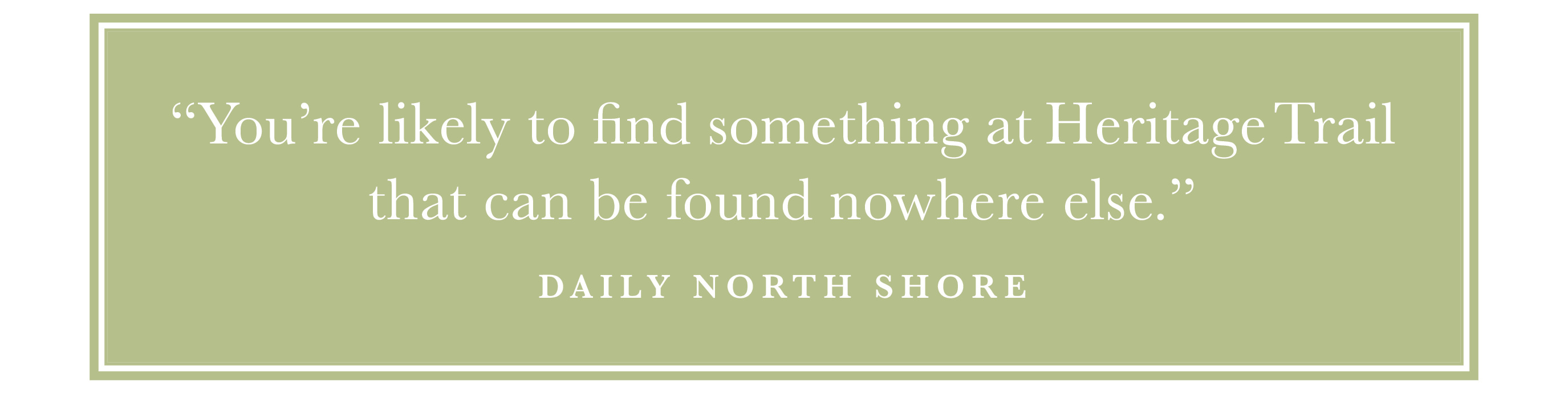 Daily North Shore quote