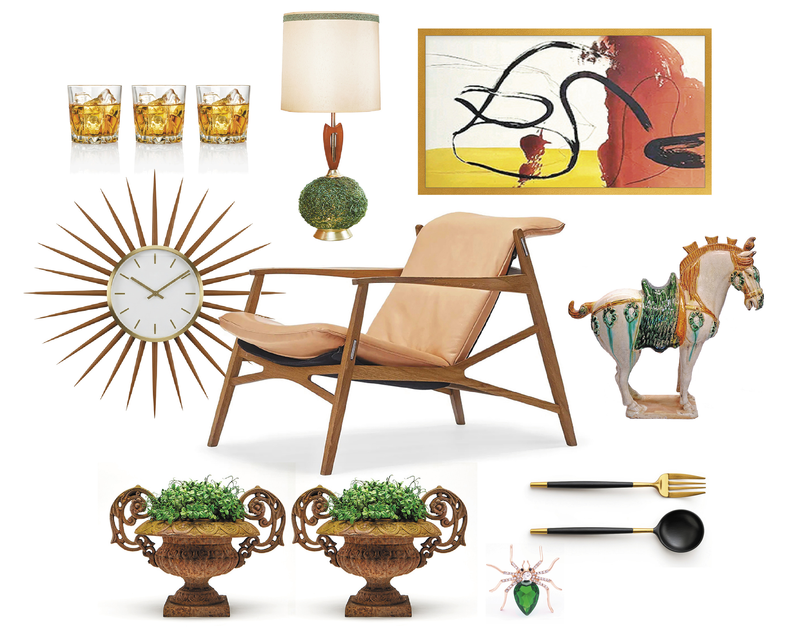 Mid-century modern collage